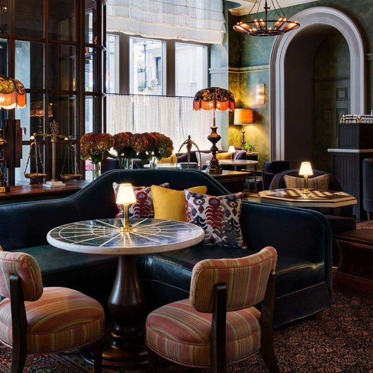 Soft Fabric Shade with Warm Ambient Lighting