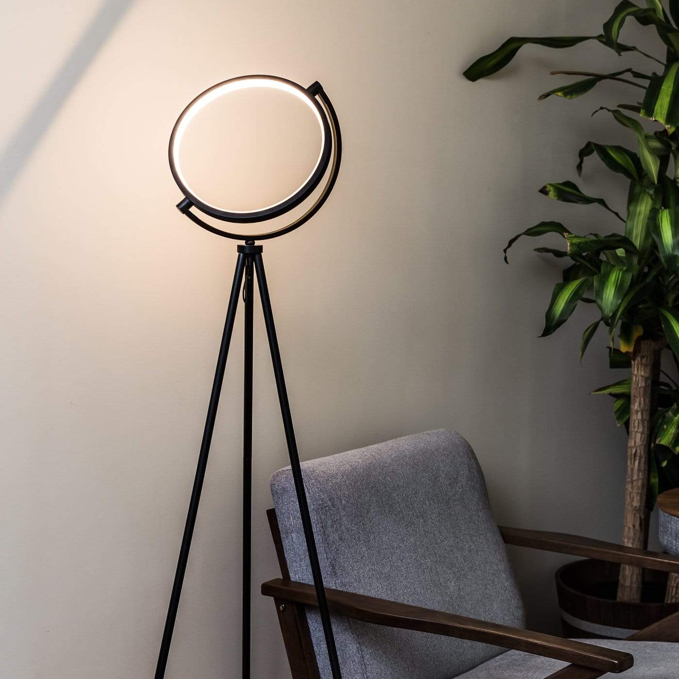 Minimalist Metal Ring Lamp