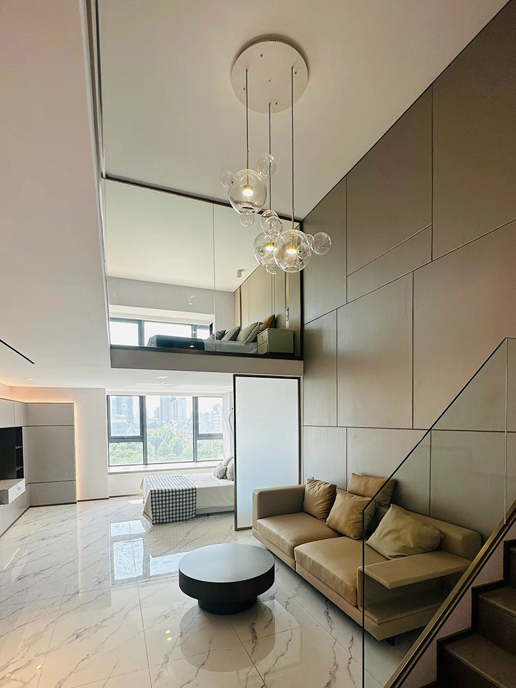 Hand-Blown Glass Ceiling Lamp for Living & Dining Room