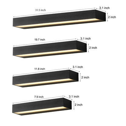 Minimalist Waterproof LED Wall Washer Light – Modern Black Outdoor Linear Lighting for Home, Garden & Building Facades