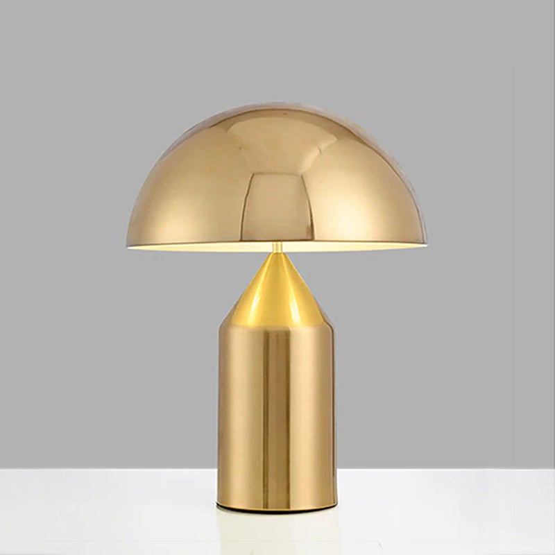 Plug-in or Wireless LED Lamp in Gold, White & Black