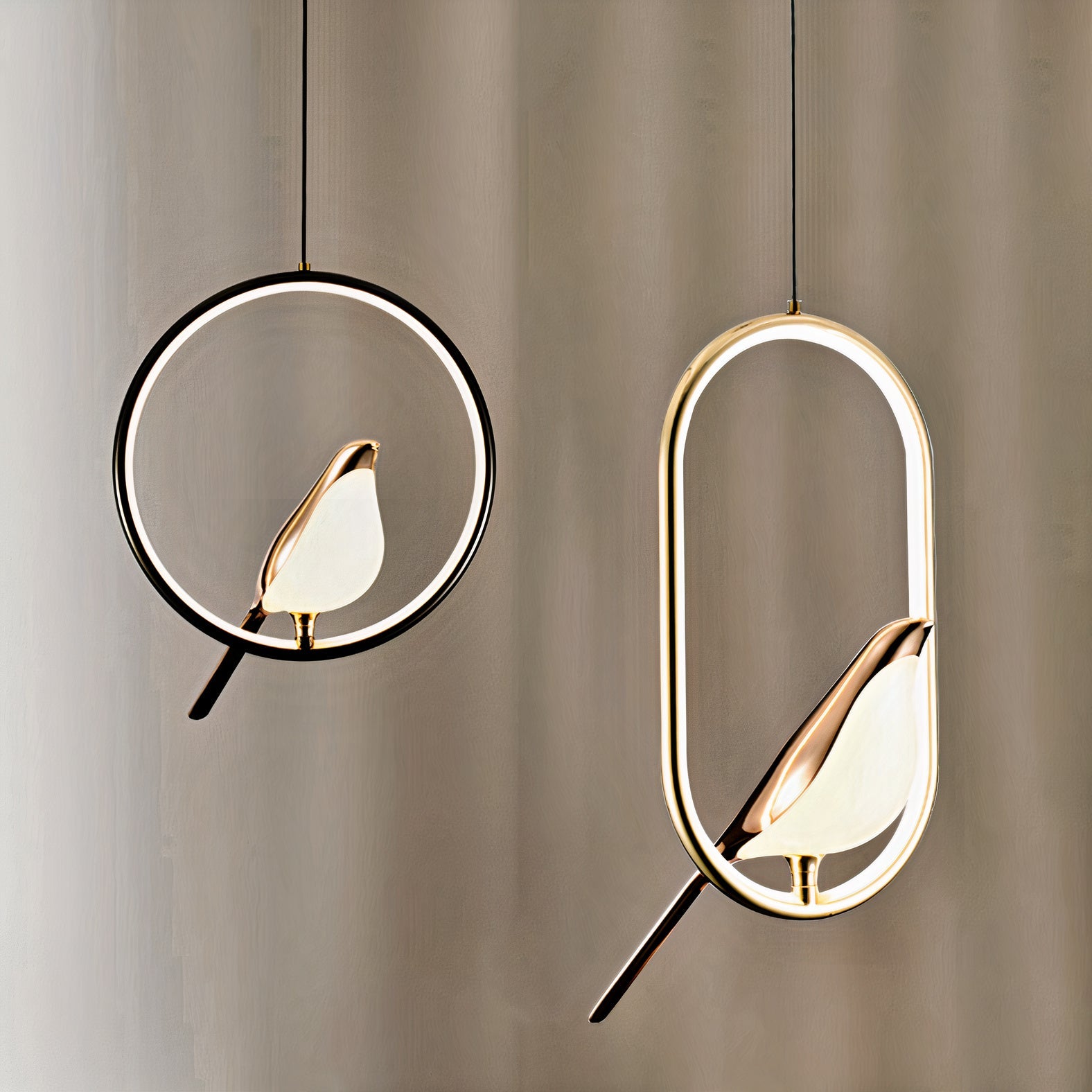 Nordic LED Wall & Pendant Lamp – Modern Metal Magpie Light Fixture