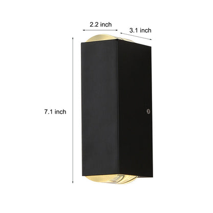 Waterproof Multipurpose Up & Down LED Wall Spotlight – Modern Outdoor Wall Lights for Porch, Garden & Building Facade