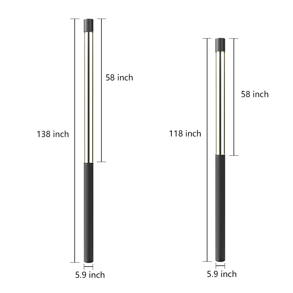 Modern Black Outdoor Landscape Lighting