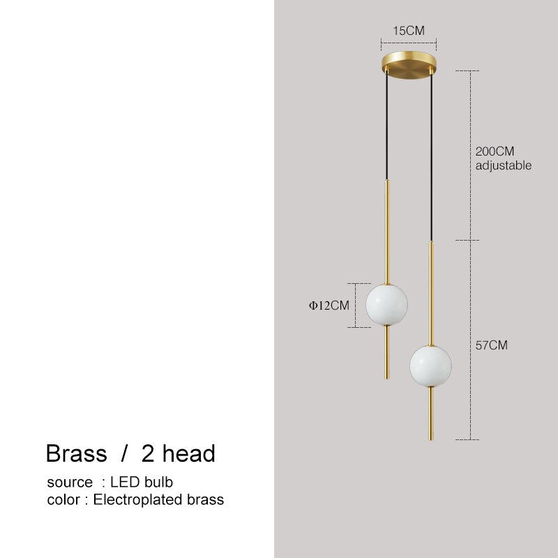 Modern Nickel-Plated LED Hanging Lamp with Adjustable Cord