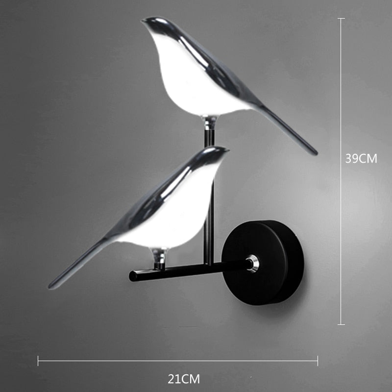 Nordic LED Wall & Pendant Lamp – Modern Metal Magpie Light Fixture