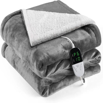 Heated Blanket-Electric Blanket,Soft Heated Throw Blanket with 6 Heating Levels venvolt