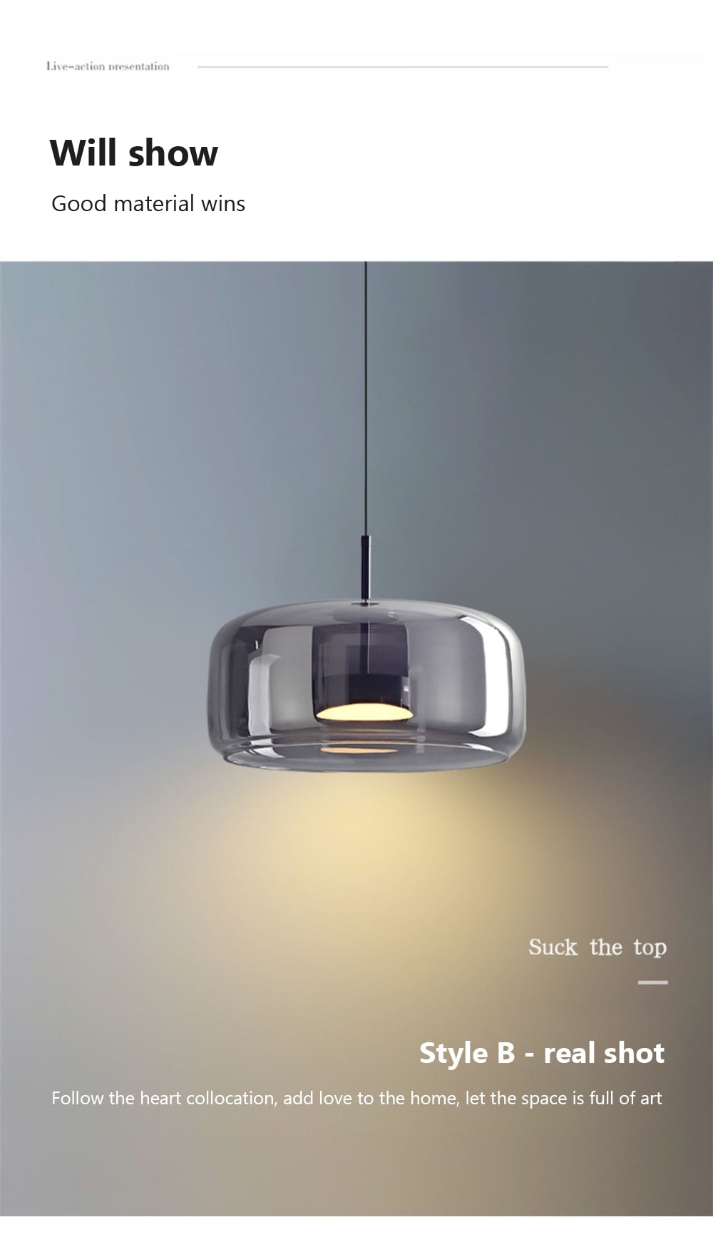 Modern LED Hanging Lamp with Iron Finish for Dining Room, Kitchen & Bedroom