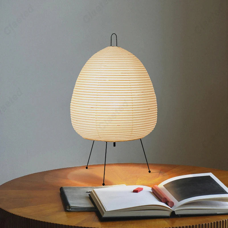 Noguchi Style Akari Lamp – Modern Japanese Paper Lantern Floor Light, Minimalist Handmade Lighting