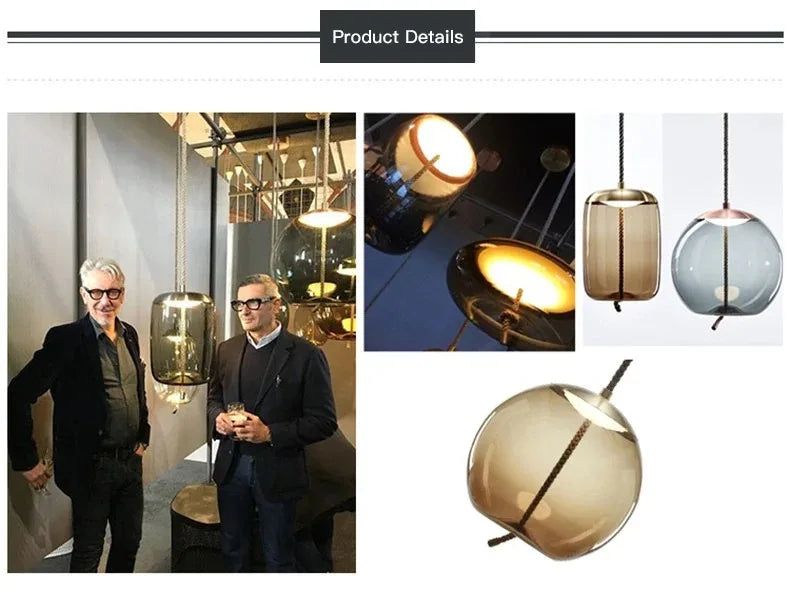 Handcrafted Decorative Glass Hanging Light