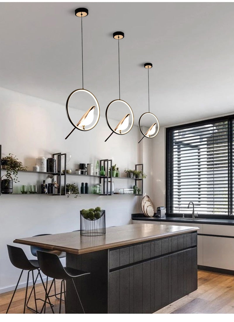 Nordic LED Wall & Pendant Lamp – Modern Metal Magpie Light Fixture