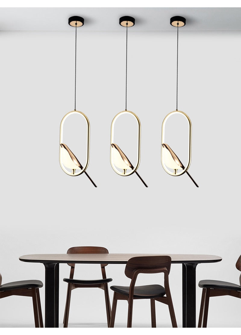 Nordic LED Wall & Pendant Lamp – Modern Metal Magpie Light Fixture