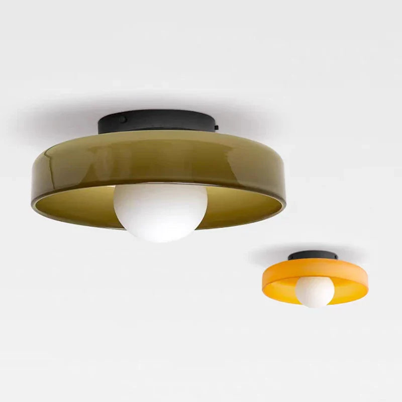 Solara Glass Ceiling Light – Modern LED Flush Mount Lighting for Home & Interior Decor