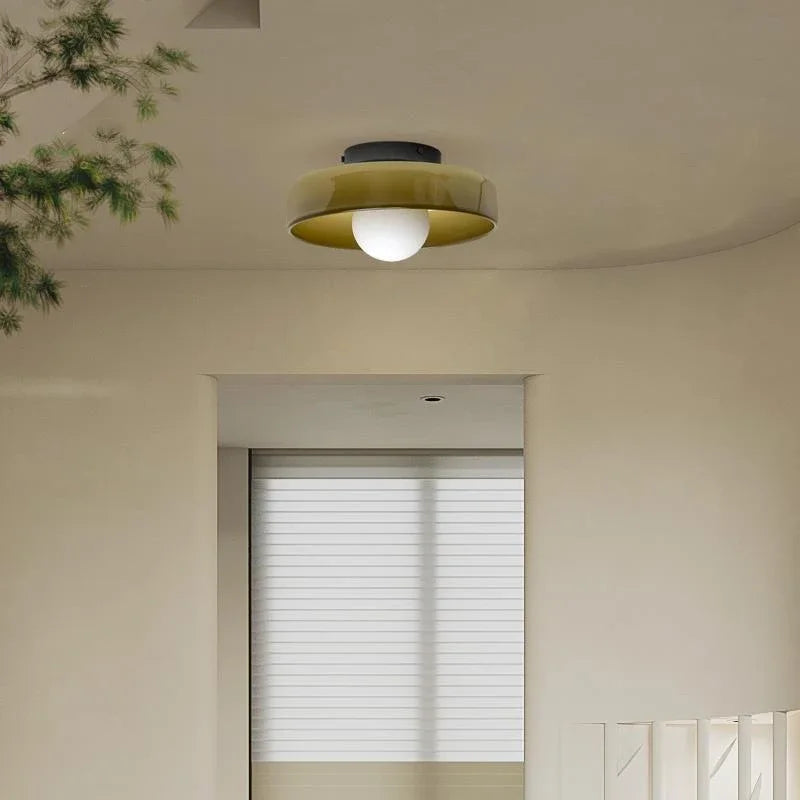 Solara Glass Ceiling Light – Modern LED Flush Mount Lighting for Home & Interior Decor