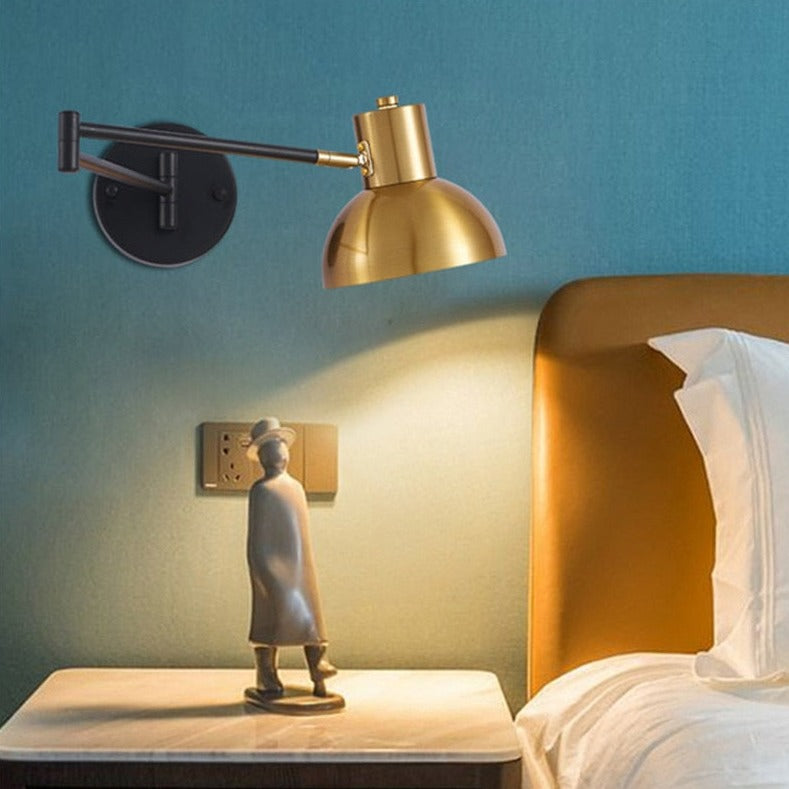Adjustable Swing Long Arm LED Wall Lamp for Bedroom, Reading & Interior Decor