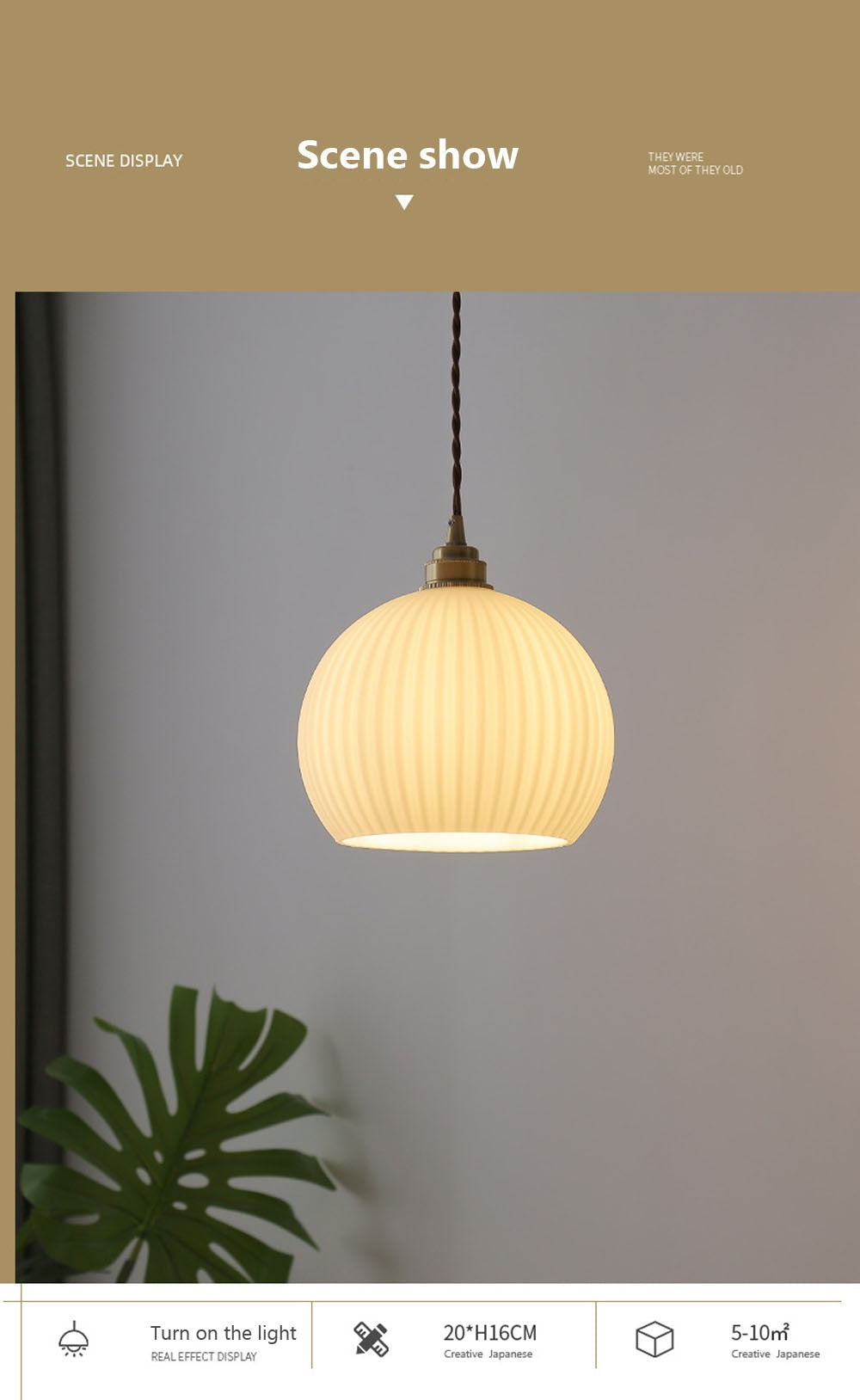 Elegant LED Hanging Lamp for Living Room, Bedroom & Restaurant Décor