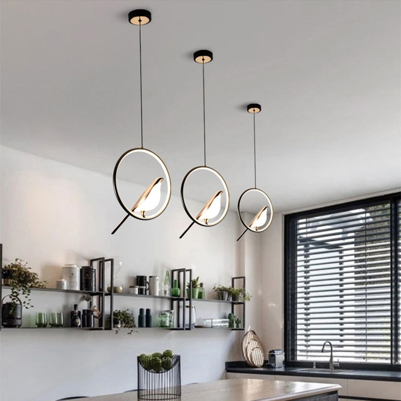 Nordic LED Wall & Pendant Lamp – Modern Metal Magpie Light Fixture