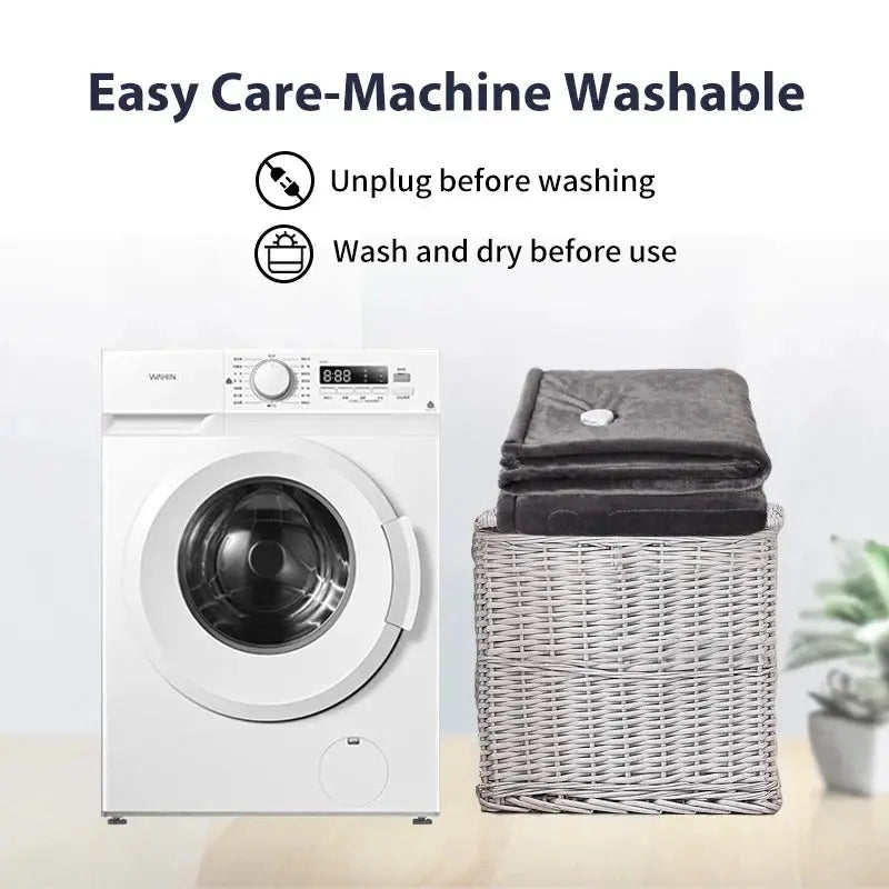 All Season Flannel Heating Blanket Wearable Sleeves venvolt