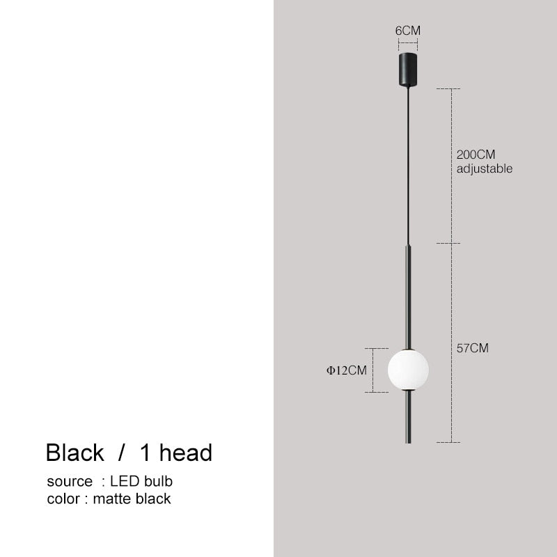 Modern Nickel-Plated LED Hanging Lamp with Adjustable Cord