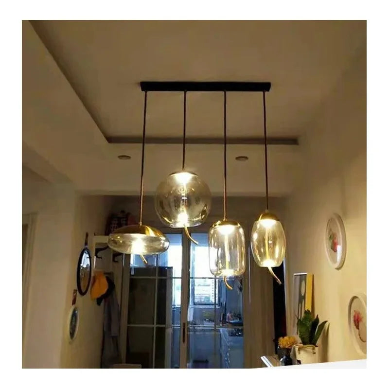 Handcrafted Decorative Glass Hanging Light