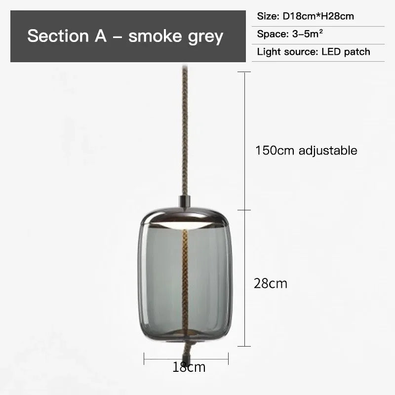 Handcrafted Decorative Glass Hanging Light