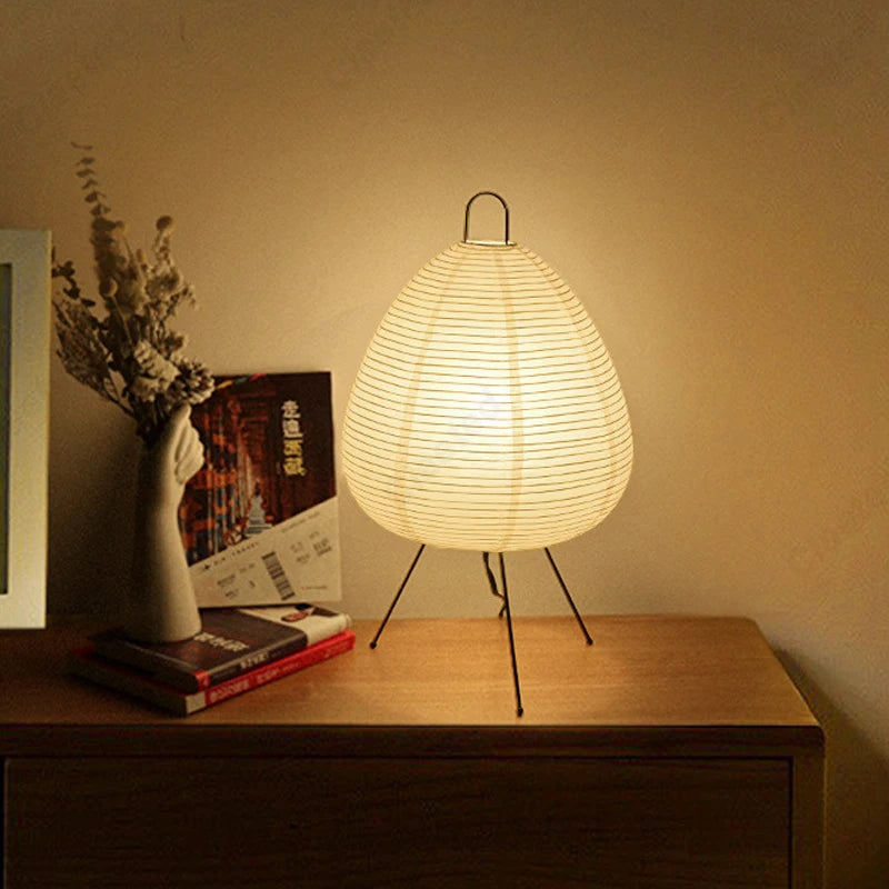 Noguchi Style Akari Lamp – Modern Japanese Paper Lantern Floor Light, Minimalist Handmade Lighting
