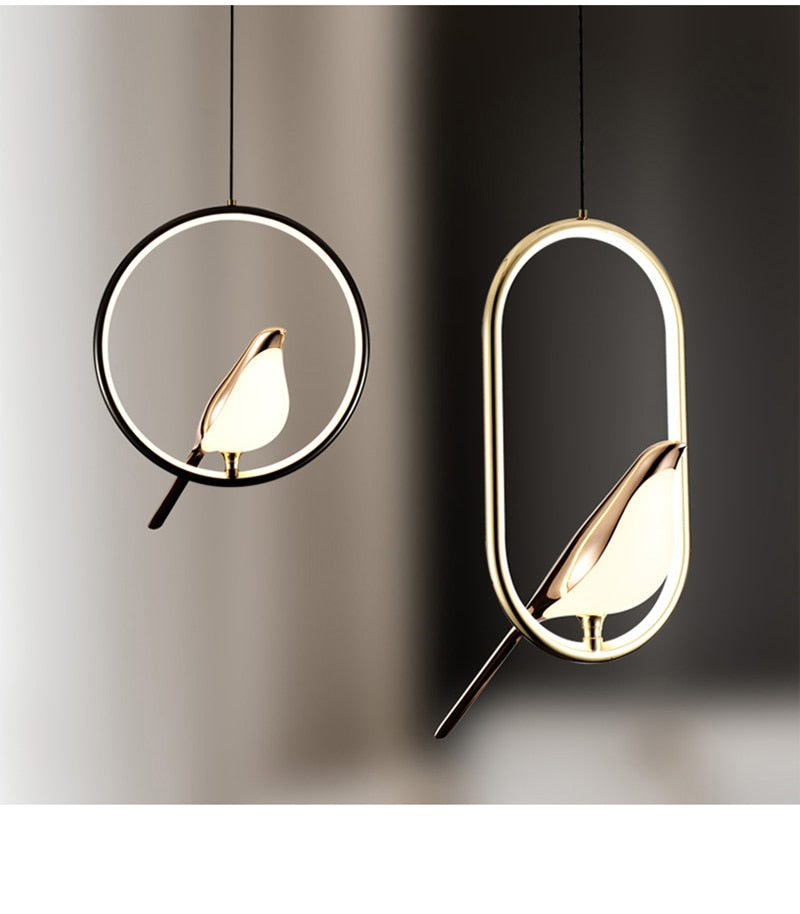 Nordic LED Wall & Pendant Lamp – Modern Metal Magpie Light Fixture