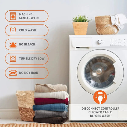 Heated Blanket-Electric Blanket,Soft Heated Throw Blanket with 6 Heating Levels venvolt