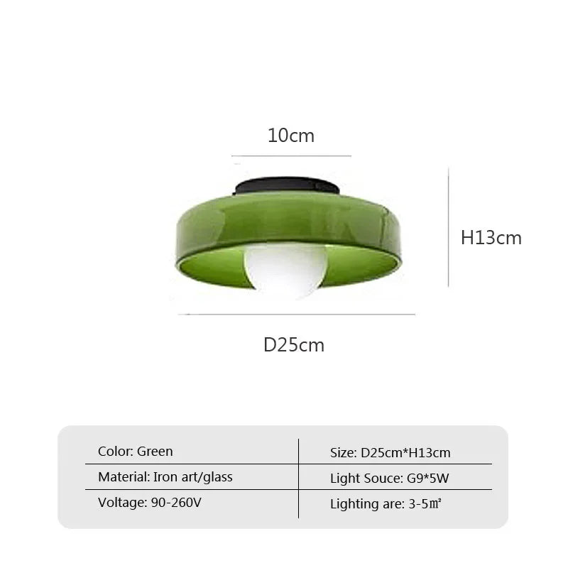 Solara Glass Ceiling Light – Modern LED Flush Mount Lighting for Home & Interior Decor