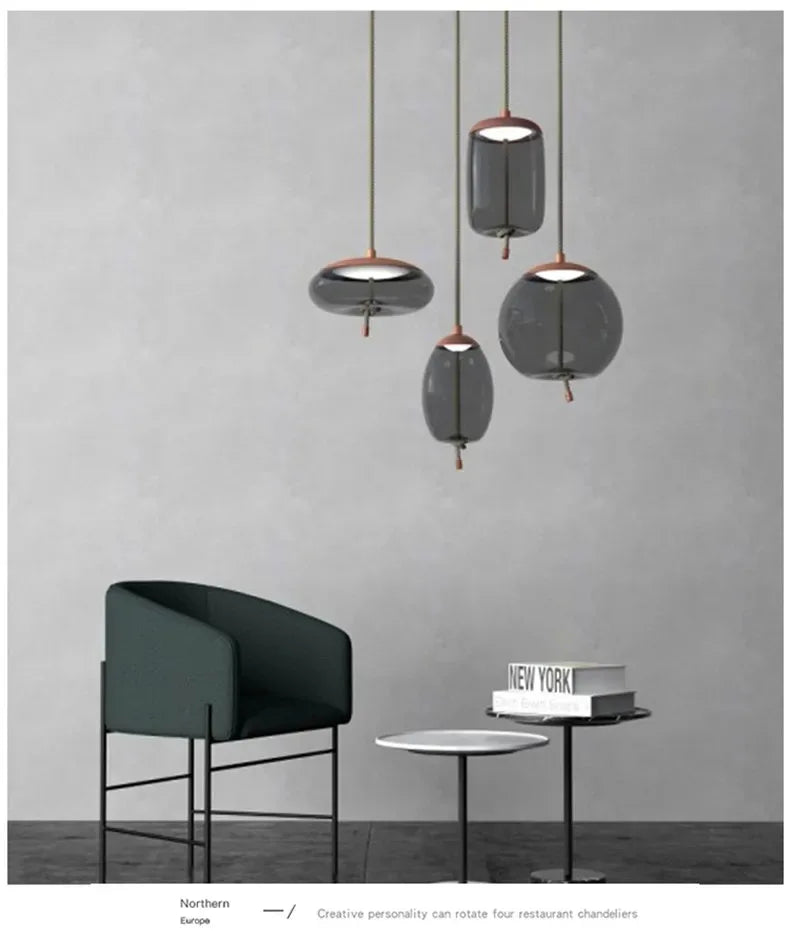 Handcrafted Decorative Glass Hanging Light