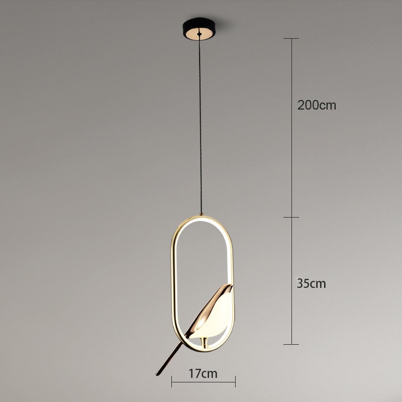 Nordic LED Wall & Pendant Lamp – Modern Metal Magpie Light Fixture
