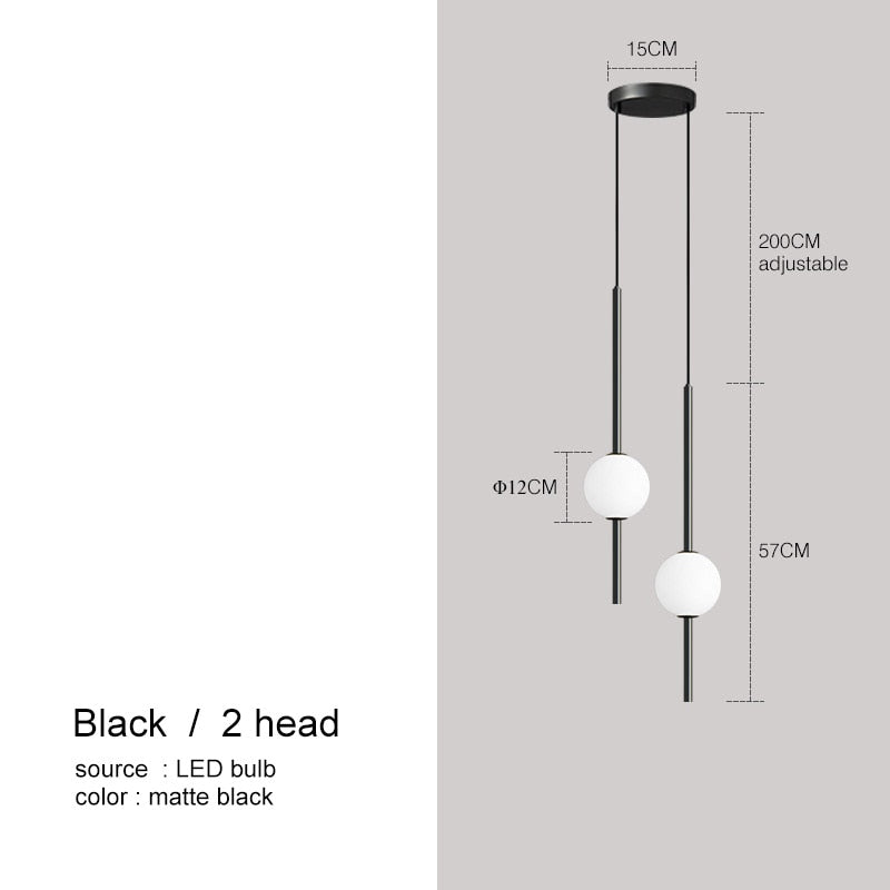 Modern Nickel-Plated LED Hanging Lamp with Adjustable Cord