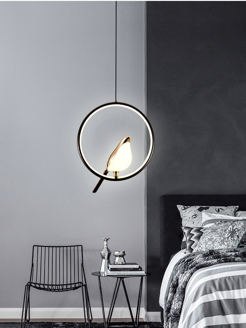 Nordic LED Wall & Pendant Lamp – Modern Metal Magpie Light Fixture