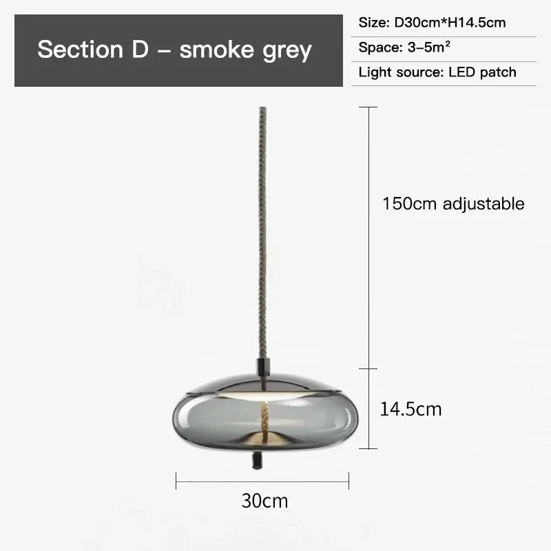 Handcrafted Decorative Glass Hanging Light