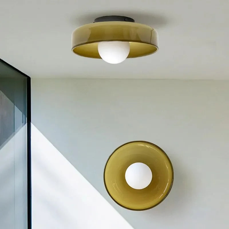 Solara Glass Ceiling Light – Modern LED Flush Mount Lighting for Home & Interior Decor