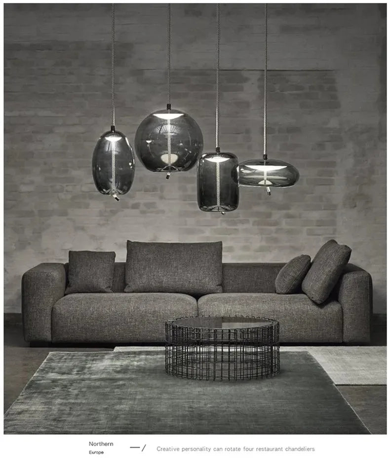 Handcrafted Decorative Glass Hanging Light