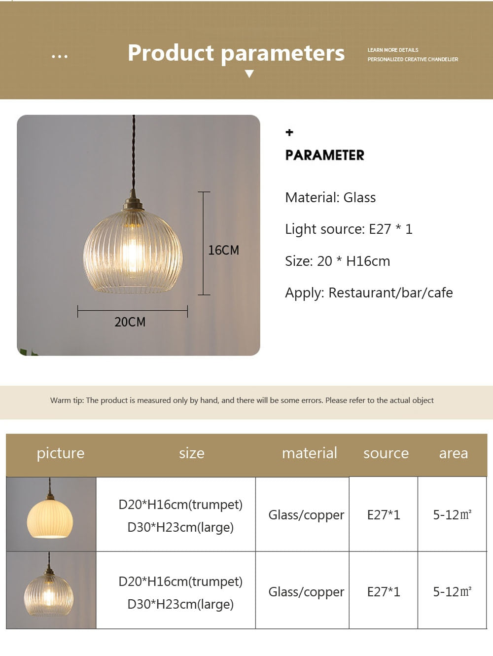 Elegant LED Hanging Lamp for Living Room, Bedroom & Restaurant Décor