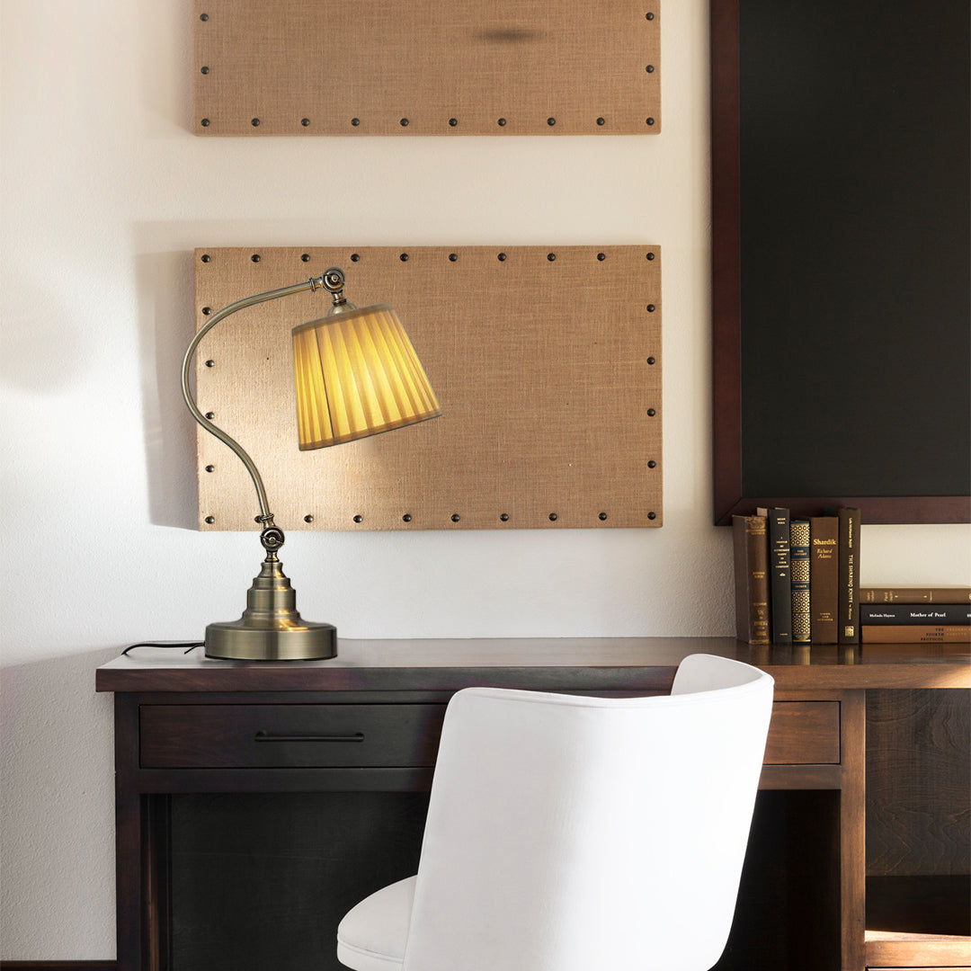 Curved Arm Adjustable Task Light