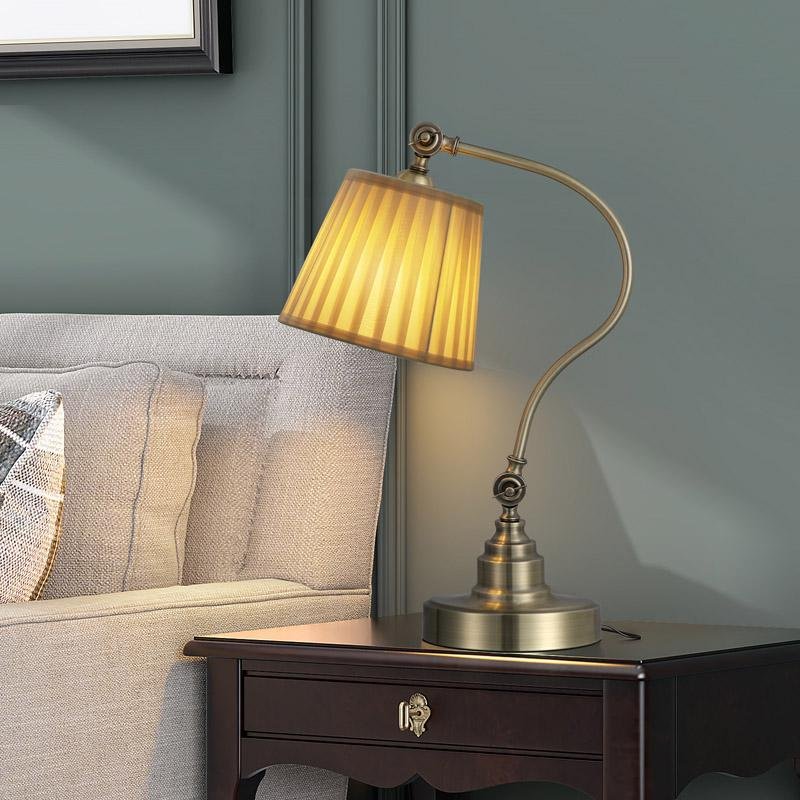 Curved Arm Adjustable Task Light