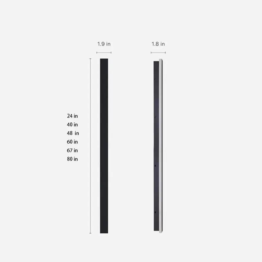 Black Long LED Linear Wall Lights – Modern Outdoor LED Lighting for Front Porch & Facade venvolt