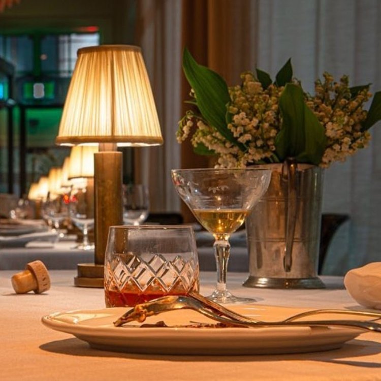 Soft Fabric Shade with Warm Ambient Lighting