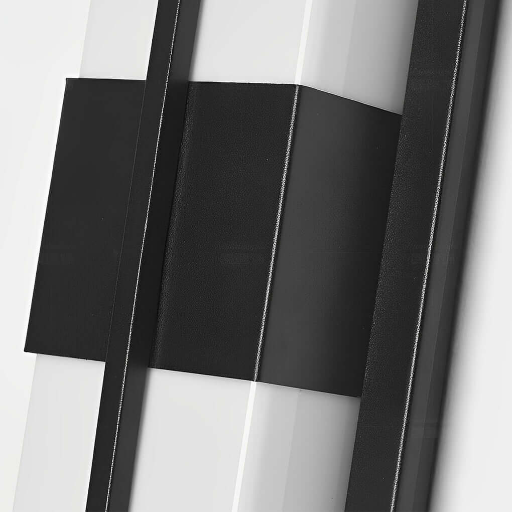 Creative Rectangular LED Wall Light – Modern Waterproof Black Outdoor Wall Lamp for Porch, Garden & Building Facade venvolt