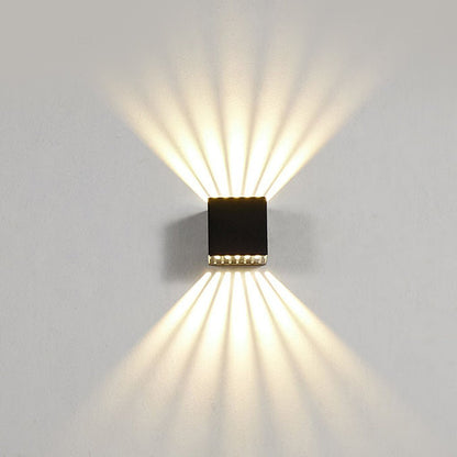 Creative LED Up and Down Wall Light – Modern Waterproof Outdoor Wall Sconce Lighting for Porch, Patio & Building Facade