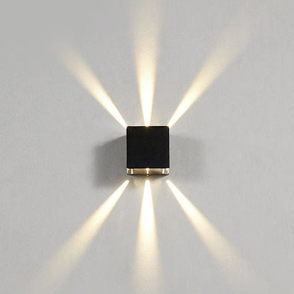 Creative LED Up and Down Wall Light – Modern Waterproof Outdoor Wall Sconce Lighting for Porch, Patio & Building Facade
