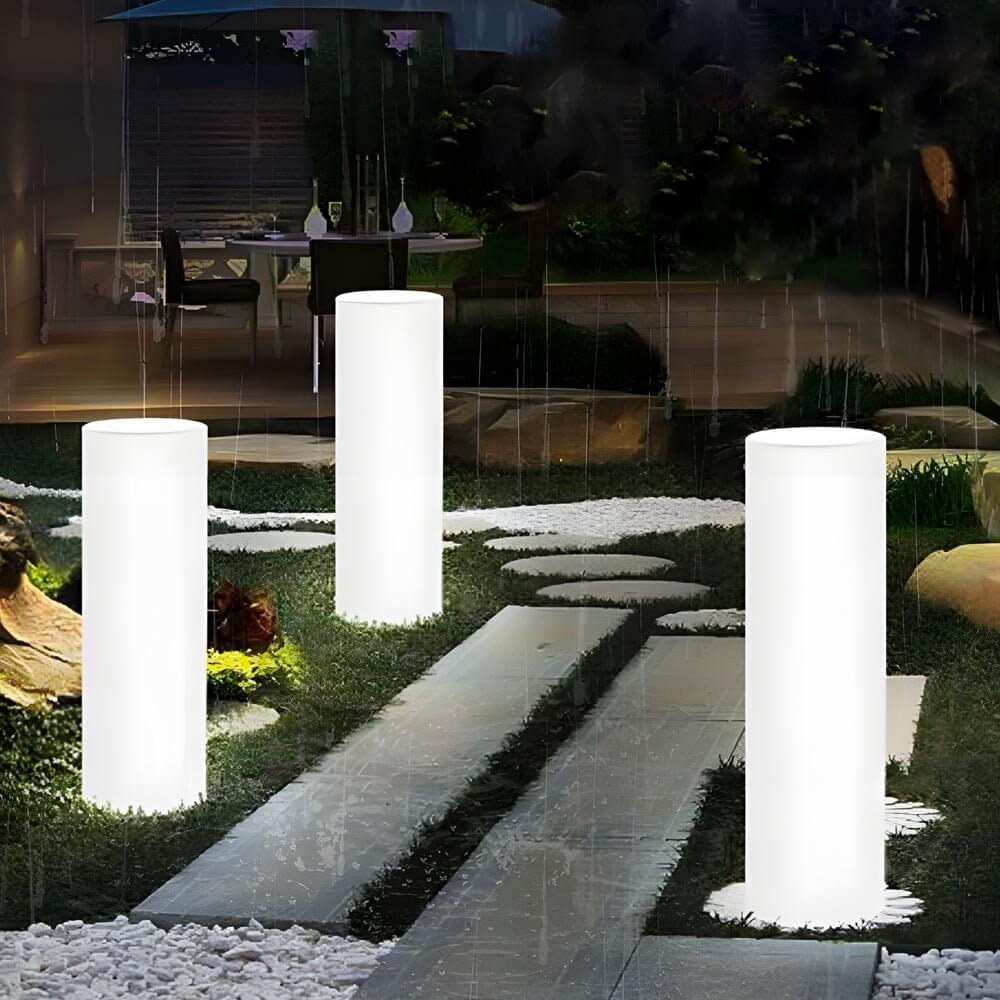 RGB Color Changing Waterproof Column Light – Wired, Rechargeable & Solar Options