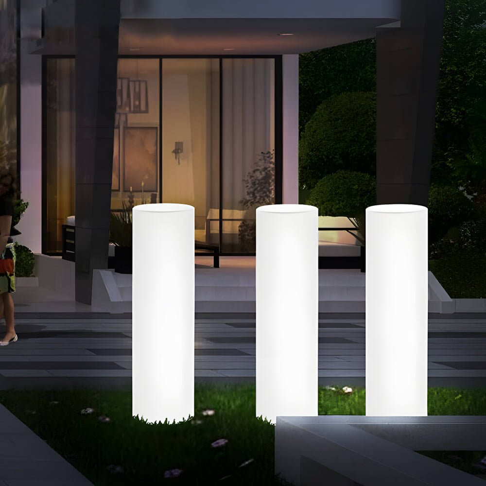 RGB Color Changing Waterproof Column Light – Wired, Rechargeable & Solar Options