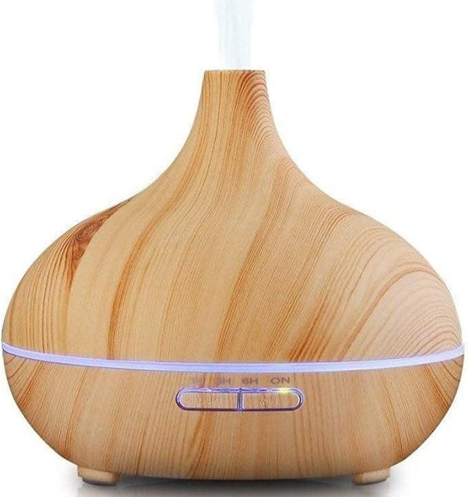MistHaven Wood Grain Humidifier- 300 ML Ultrasonic Technology Aromatherapy Diffuser