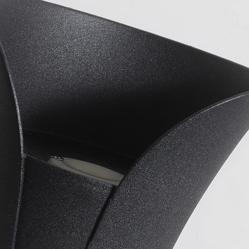 Curved LED Up & Down Wall Lights – Waterproof Modern Outdoor Lighting for Home & Building Facades
