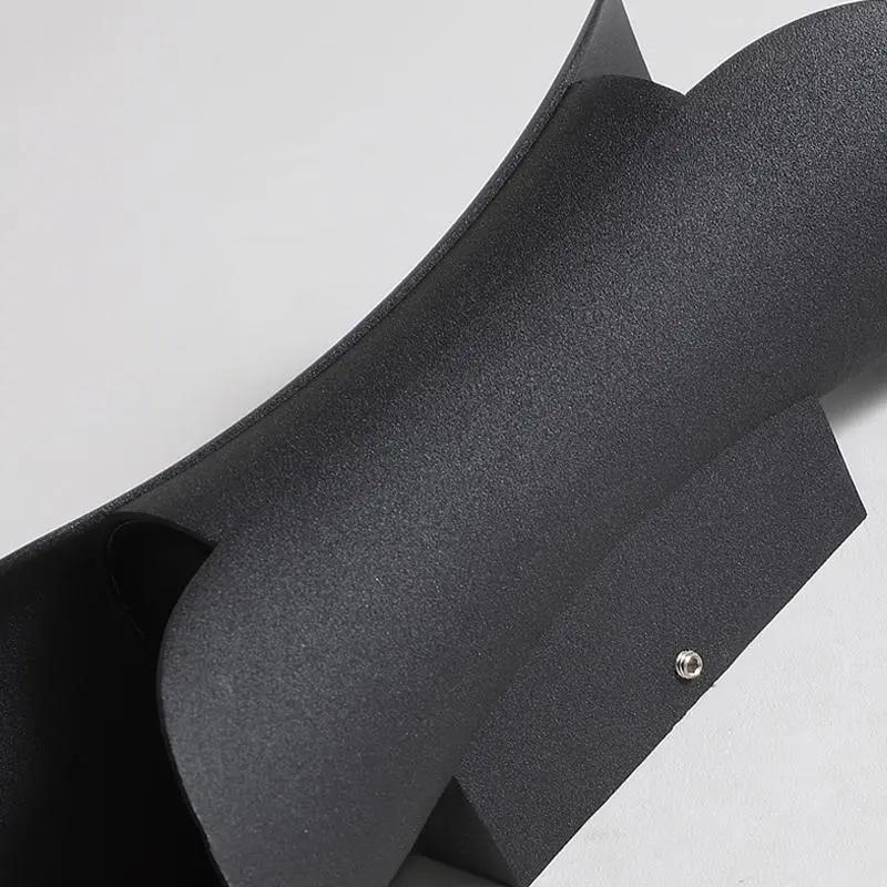 Curved LED Up & Down Wall Lights – Waterproof Modern Outdoor Lighting for Home & Building Facades venvolt