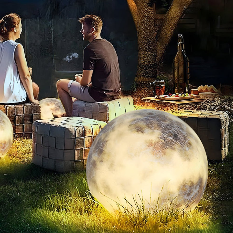 Dreamy Moon Glass Lawn Light – Waterproof LED Luminous Outdoor Lamp for Garden, Patio & Pathway venvolt